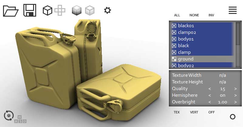 AO baking to texture or per-vertex color